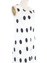 2018 Maison Martin Margiela Polka Dot Sleeveless Dress Dress arcadeshops.com