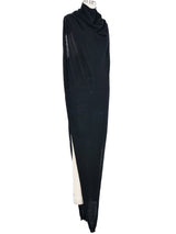 2023 Rick Owens Edfu Black Cowl Neck Tunic Dress arcadeshops.com