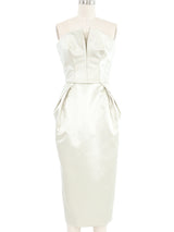 2023 Maison Martin Margiela Satin Petal Bustier Dress Dress arcadeshops.com