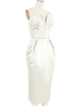 2023 Maison Martin Margiela Satin Petal Bustier Dress Dress arcadeshops.com