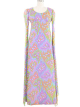 Sherbert Chiffon Angel Sleeve Maxi Dress Dress arcadeshops.com
