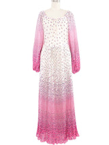 Printed Gauze Off Shoulder Maxi Dress Dress arcadeshops.com