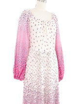 Printed Gauze Off Shoulder Maxi Dress Dress arcadeshops.com