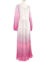 Printed Gauze Off Shoulder Maxi Dress Dress arcadeshops.com