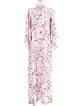 Metallic Pastel Kimono Sleeve Maxi Dress Dress arcadeshops.com