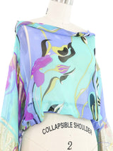 Emilio Pucci Metallic Accent Printed Top Top arcadeshops.com