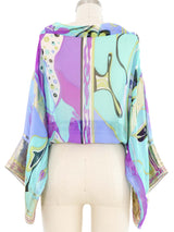 Emilio Pucci Metallic Accent Printed Top Top arcadeshops.com