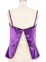 1970s Valentino Floral Applique Velvet Tank Top arcadeshops.com