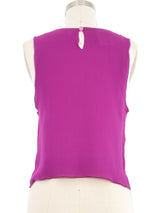 2001 Chanel Plum Silk Tank Top arcadeshops.com