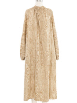 1970s Geoffrey Beene Woodgrain Printed Dress Dress arcadeshops.com