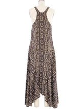 1980s Norma Kamali Mudcloth Print Dress Dress arcadeshops.com