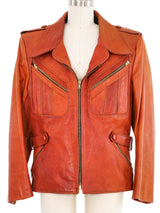 Gandalf The Wizard Cognac Leather Jacket Jacket arcadeshops.com
