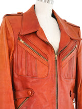 Gandalf The Wizard Cognac Leather Jacket Jacket arcadeshops.com