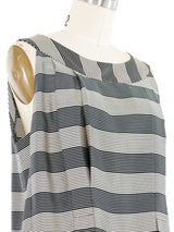 Chanel Satin Stripe Tank Top arcadeshops.com