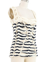 2001 Jean Paul Gaultier Nautical Crochet Mesh Tank Top arcadeshops.com