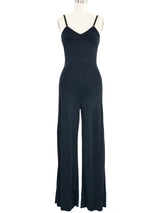 Jean Paul Gaultier Black Jersey Jumpsuit Suit arcadeshops.com