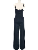 Jean Paul Gaultier Black Jersey Jumpsuit Suit arcadeshops.com