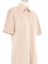 Yves Saint Laurent Khaki Safari Mini Dress Top arcadeshops.com