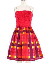 Bill Blass Plaid Mini Dress Dress arcadeshops.com