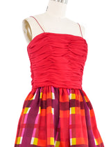 Bill Blass Plaid Mini Dress Dress arcadeshops.com