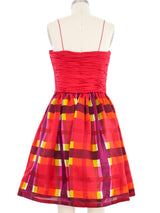 Bill Blass Plaid Mini Dress Dress arcadeshops.com