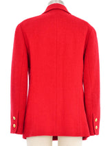 Chanel Crimson Tweed Jacket Jacket arcadeshops.com