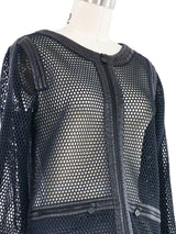 2014 Chanel Mesh Zip Jacket Jacket arcadeshops.com