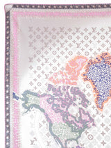 Louis Vuitton Monogram Map Silk Scarf Accessory arcadeshops.com