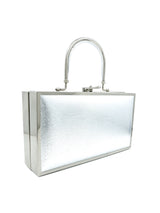 1960s Silver Padded Box Bag Accessory arcadeshops.com