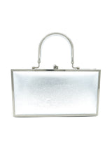 1960s Silver Padded Box Bag Accessory arcadeshops.com