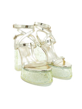Christian Louboutin Yazefine Lucite Platform Sandals, 39.5 Accessory arcadeshops.com