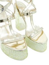 Christian Louboutin Yazefine Lucite Platform Sandals, 39.5 Accessory arcadeshops.com