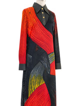 Roberta di Camerino Printed Jersey Shirt Dress Dress arcadeshops.com