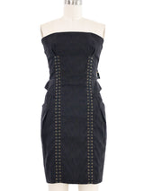 2011 Gucci Lace Up Strapless Dress Dress arcadeshops.com