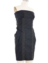 2011 Gucci Lace Up Strapless Dress Dress arcadeshops.com