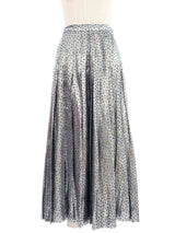 Silver Lame Star Maxi Skirt Ensemble Dress arcadeshops.com