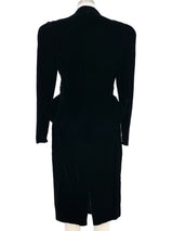 Lillie Rubin Embellished Black Velvet Skirt Suit Suit arcadeshops.com