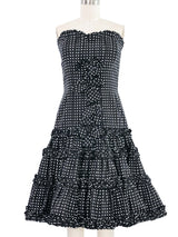 Oscar de la Renta Polka Dot Cocktail Dress Dress arcadeshops.com