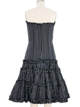 Oscar de la Renta Polka Dot Cocktail Dress Dress arcadeshops.com
