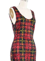 Plaid Sequin Mini Dress Dress arcadeshops.com
