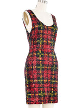Plaid Sequin Mini Dress Dress arcadeshops.com