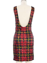 Plaid Sequin Mini Dress Dress arcadeshops.com