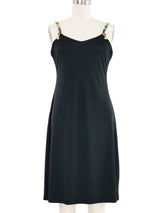 Todd Oldham Rainbow Bead Mini Dress Dress arcadeshops.com