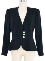 Bob Mackie Embellished Illusion Back Jacket Jacket arcadeshops.com