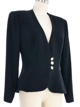 Bob Mackie Embellished Illusion Back Jacket Jacket arcadeshops.com