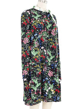 Valentino Celia Birtwell Floral Silk Babydoll Dress Dress arcadeshops.com