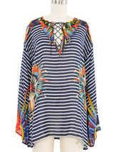 Jean Paul Gaultier Nautical Striped Top Top arcadeshops.com