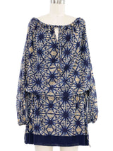 Jean Paul Gaultier Printed Tie Waist Mini Dress Dress arcadeshops.com