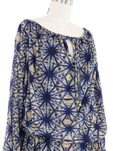 Jean Paul Gaultier Printed Tie Waist Mini Dress Dress arcadeshops.com