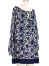 Jean Paul Gaultier Printed Tie Waist Mini Dress Dress arcadeshops.com